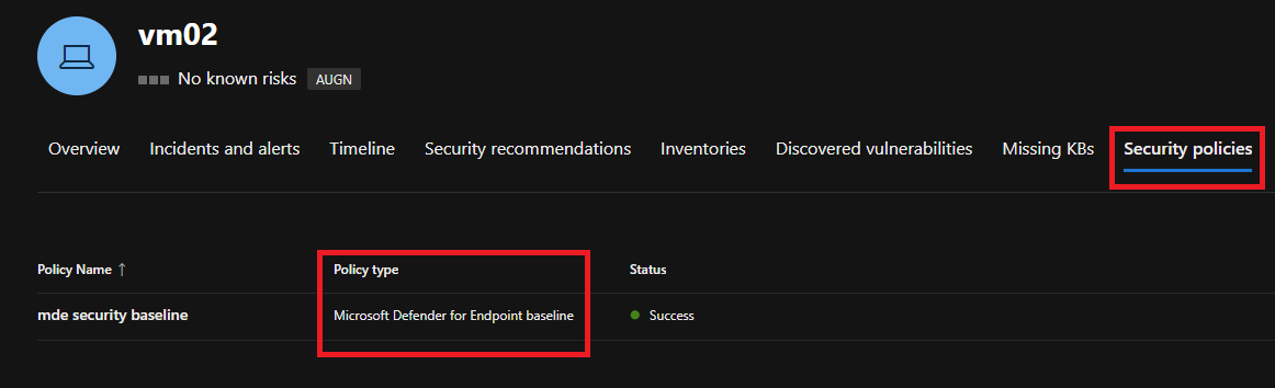 15.0 Defender for Endpoint(MDE): Endpoint Security policy